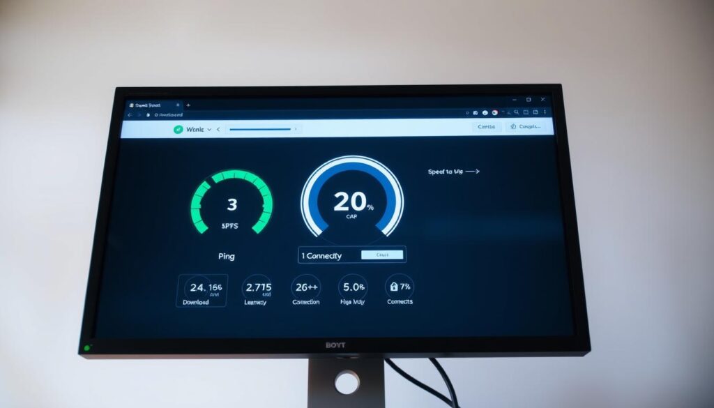 internet speed test results