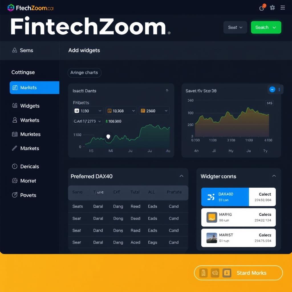 FintechZoom.com dashboard customization screen FintechZoom.com dashboard customization screen