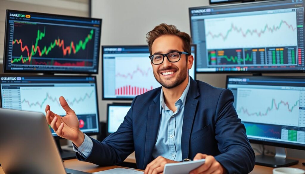 Investor making confident decisions with 5starsstocks.com Stocks platform Investor making confident decisions with 5starsstocks.com Stocks platform