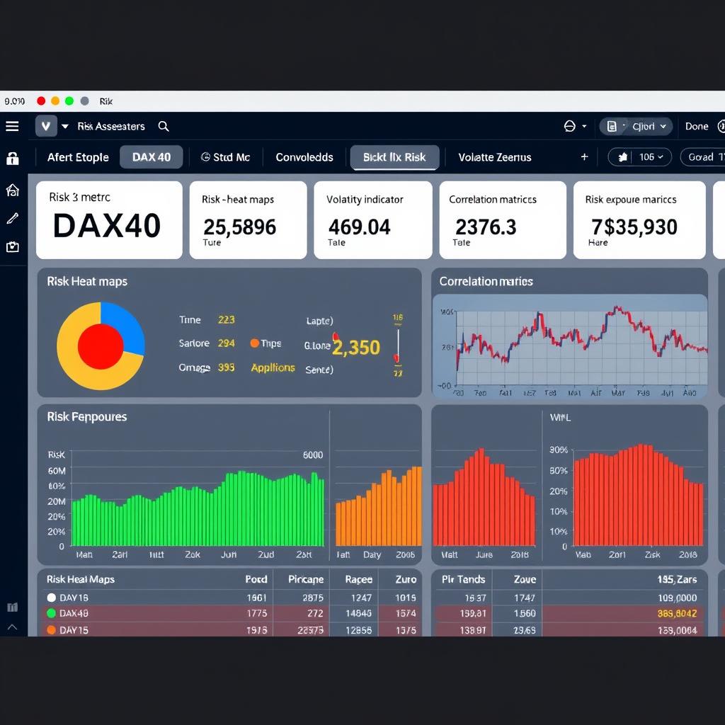 Risk assessment tool showing volatility metrics for DAX40 stocks Risk assessment tool showing volatility metrics for DAX40 stocks