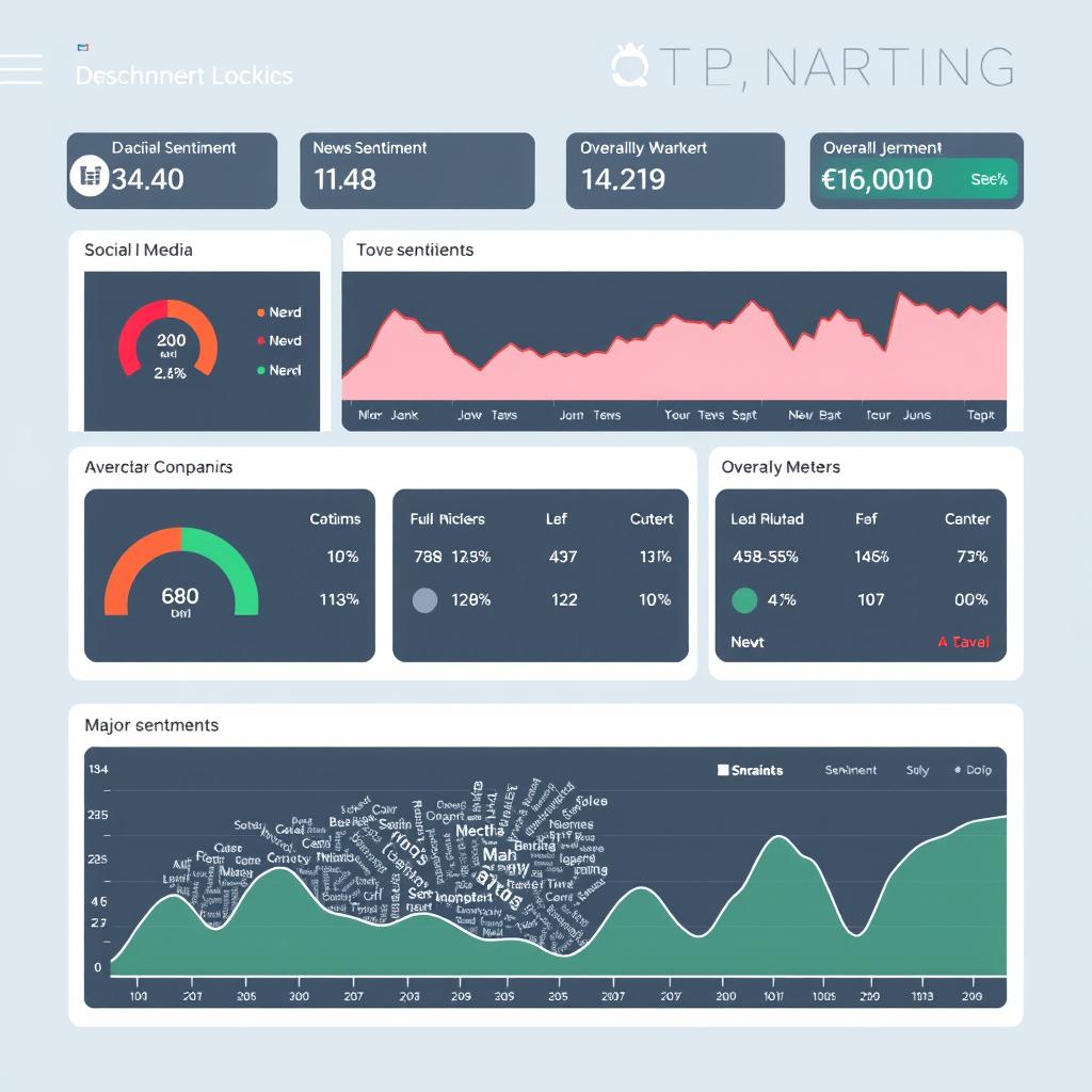 Sentiment analysis dashboard showing market mood for DAX40 stocks Sentiment analysis dashboard showing market mood for DAX40 stocks